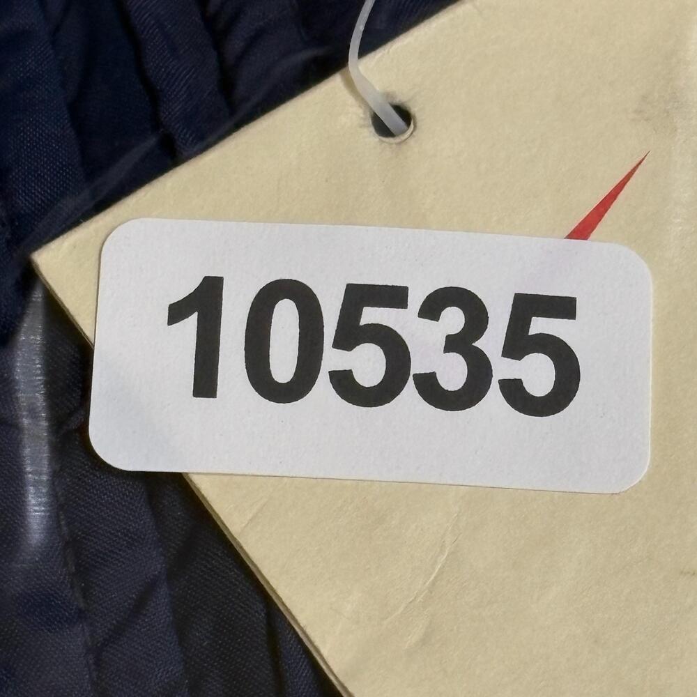 Nike Jacket Womens Blue Full Zip Windbreaker Mesh Lined Yellow Piping NOS Y2K - Picture 16 of 16